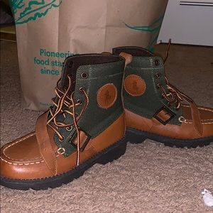 Kids Ralph Lauren polo boots size 12